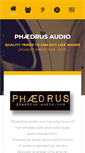 Mobile Screenshot of phaedrus-audio.com